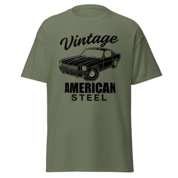 Vintage, American Steel - Unisex T-shirt - Bild 4