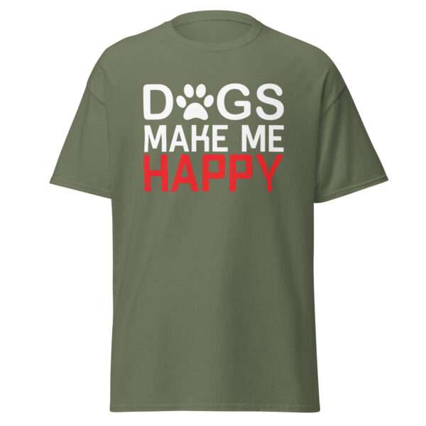 Dogs Make Me Happy - Unisex T-shirt - Bild 7